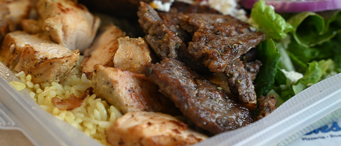 Rice bowl made famous by Nick's place, the best buffet-style catering in New Hampshire