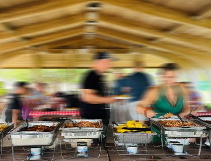 Heated Buffet style catering, made famous by Nick's Place in New Hampshire, the best On-site Catering on the north shore